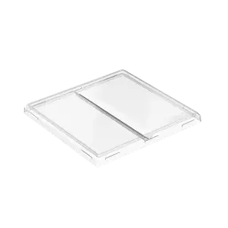 Крышка прозрачная 0 мм, 1200 мл, 2 секции, ПЭТ