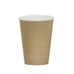 Стакан бумажный однослойный крафт, 300 мл 