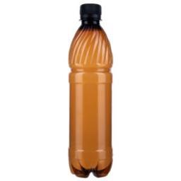 Бутылка с крышкой, 1000 мл, узкое горло 28 мм, коричневая, 60 штук 