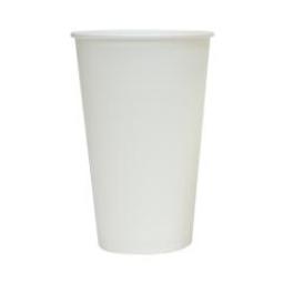 Стакан бумажный однослойный белый, 400 мл 