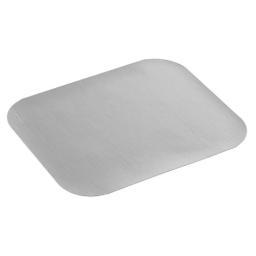 Крышка картонная ламинированная серебристо-белая CL 430-140*115 мм