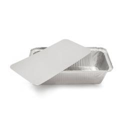 Крышка картонная ламинированная серебристо-белая CL 250-125*95 мм