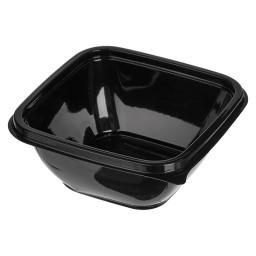 Контейнер 1212-500 мл, черный, "Кубик"