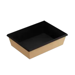 Контейнер бумажный 1000 мл, чёрный