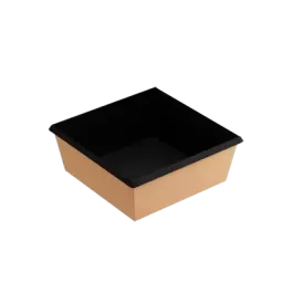Контейнер бумажный 1250 мл, чёрный