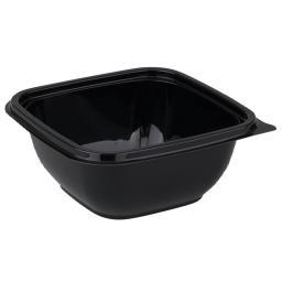 Контейнер 1212-375 мл, черный, "Кубик"