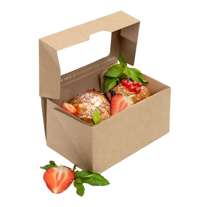 Контейнер бумажный OneBox 1200 мл, крафт 2