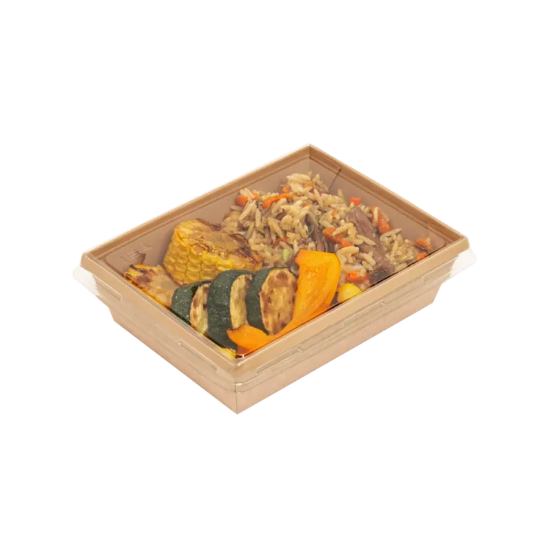 Контейнер бумажный 500 мл, крафт 5