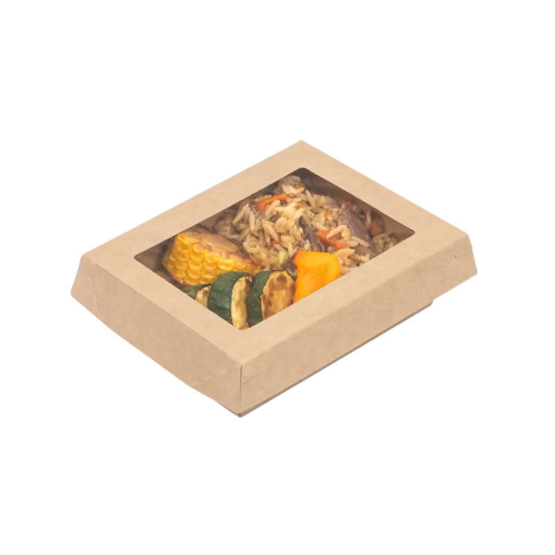 Контейнер бумажный 500 мл, крафт 6