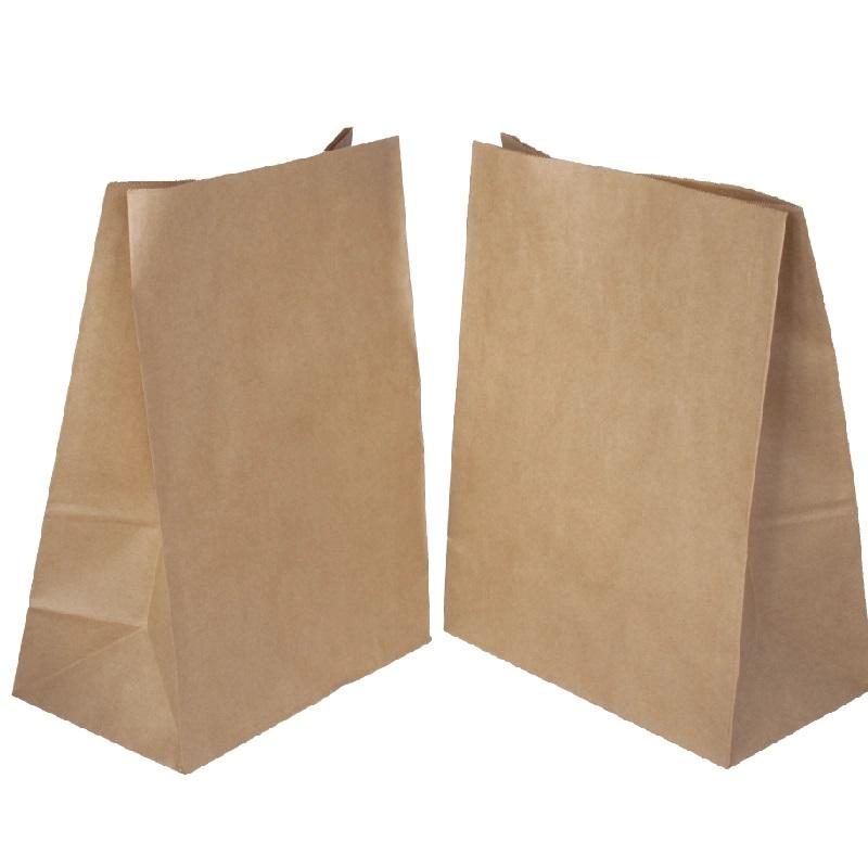 Пакет бумажный с прямоугольным дном, 220х120х290 мм, 