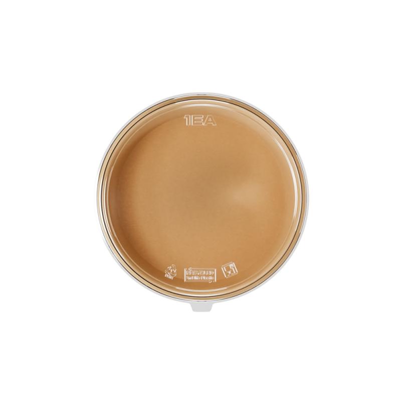 Супник бумажный 760 мл, крафт с крышкой вид сверху