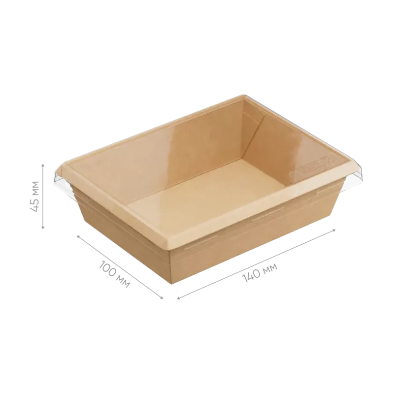 Контейнер бумажный 500 мл, крафт 1