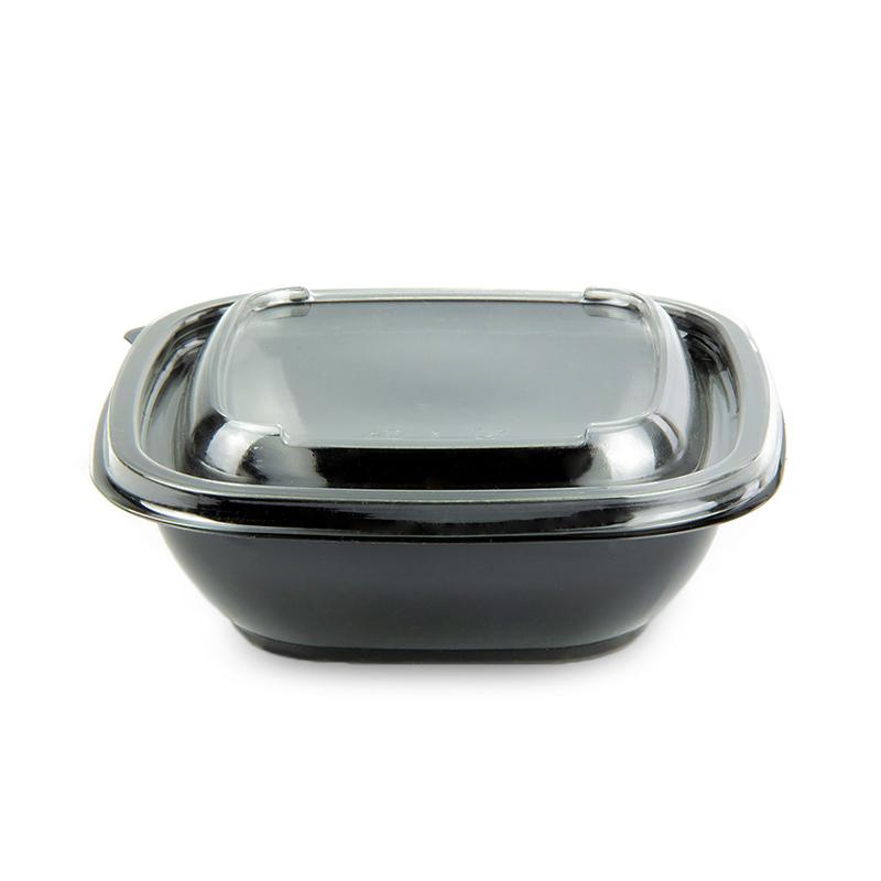 Контейнер 1212-250 мл, черный, "Кубик"